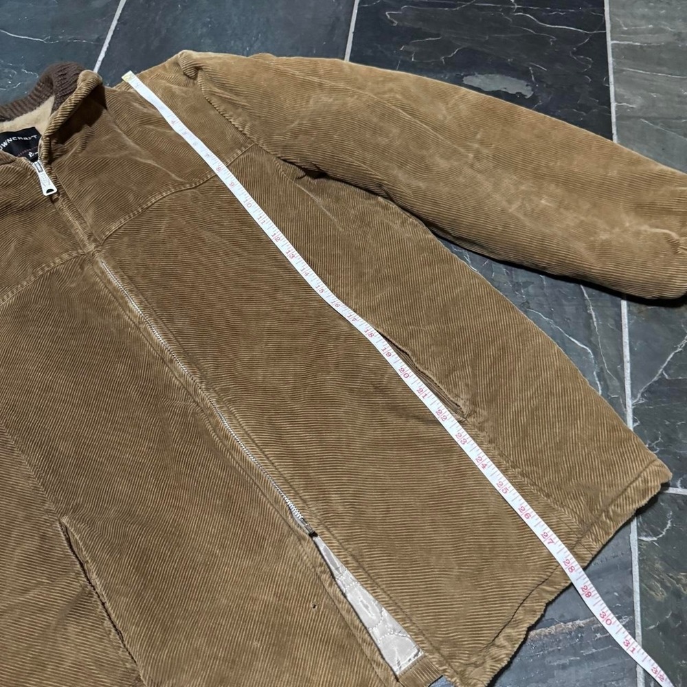 VINTAGE 60s Pennys Towncraft brown Corduroy Sherpa Jacket - Large - Picture 8 of 8